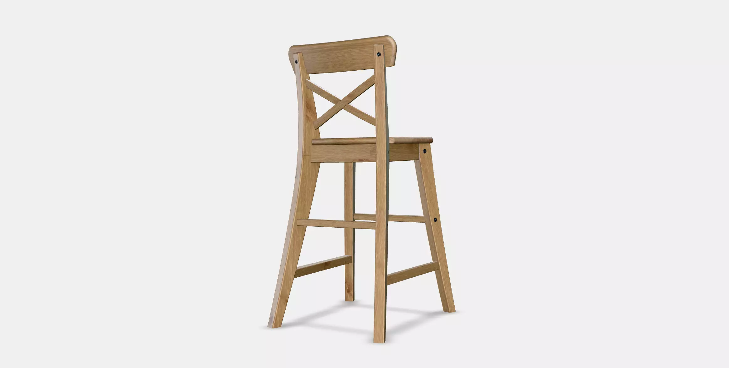 INGOLF Junior chair Low-poly 3D model_0