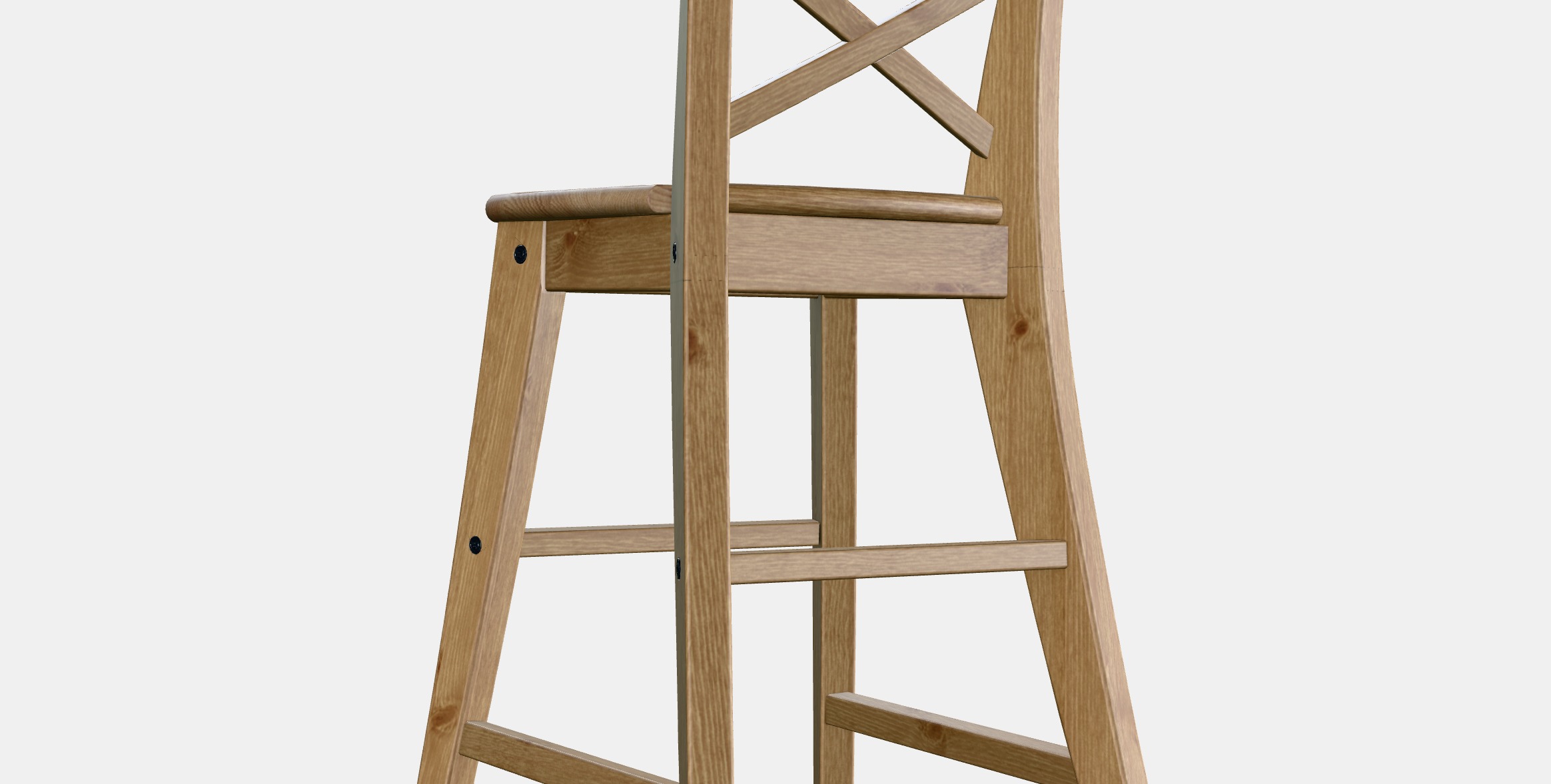 INGOLF Junior chair Low-poly 3D model_2