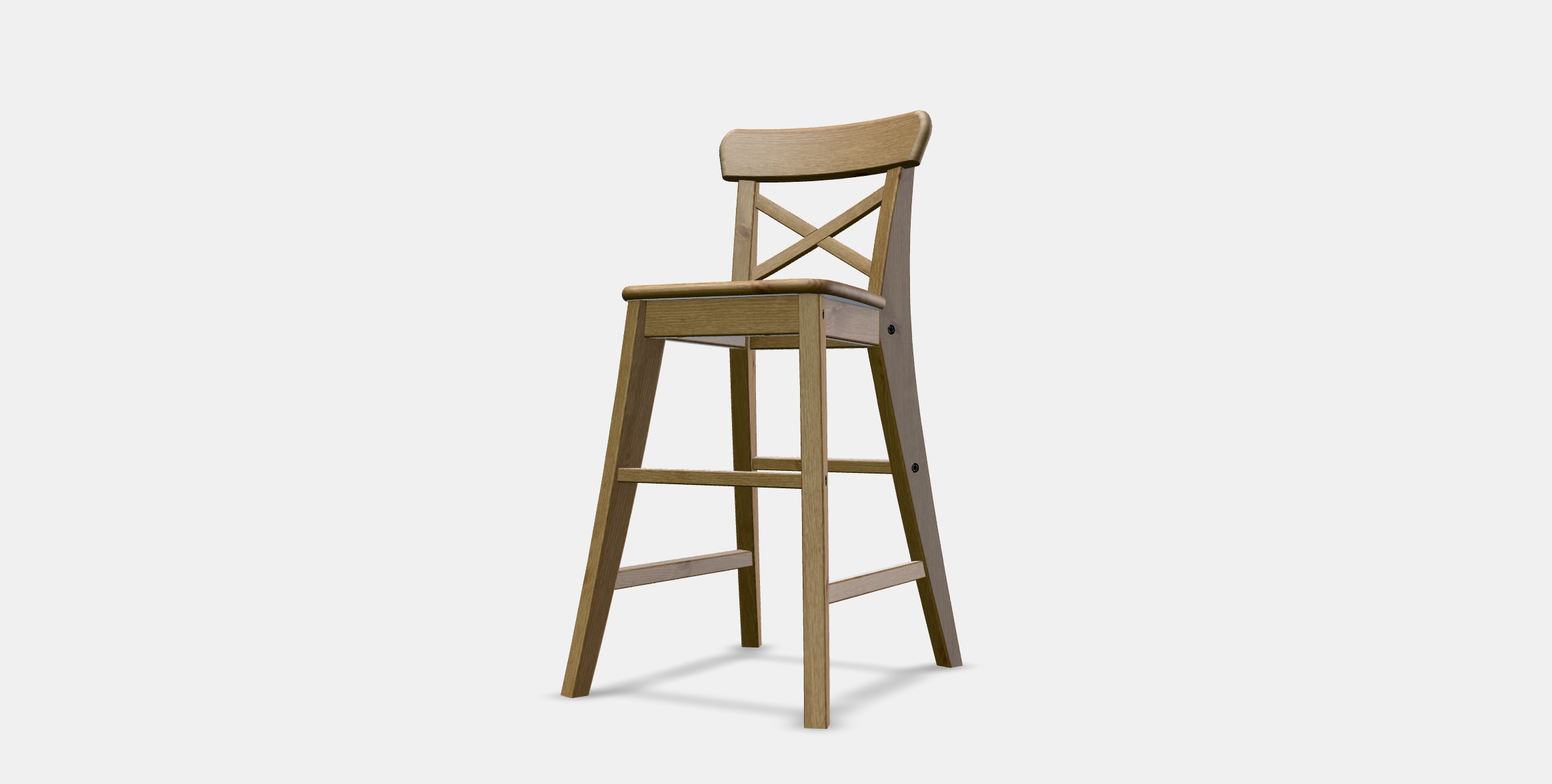 INGOLF Junior chair Low-poly 3D model_11