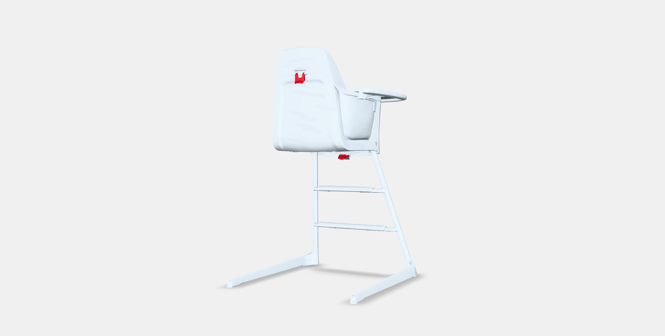 LANGUR Junior-highchair with tray Low-poly 3D model_5