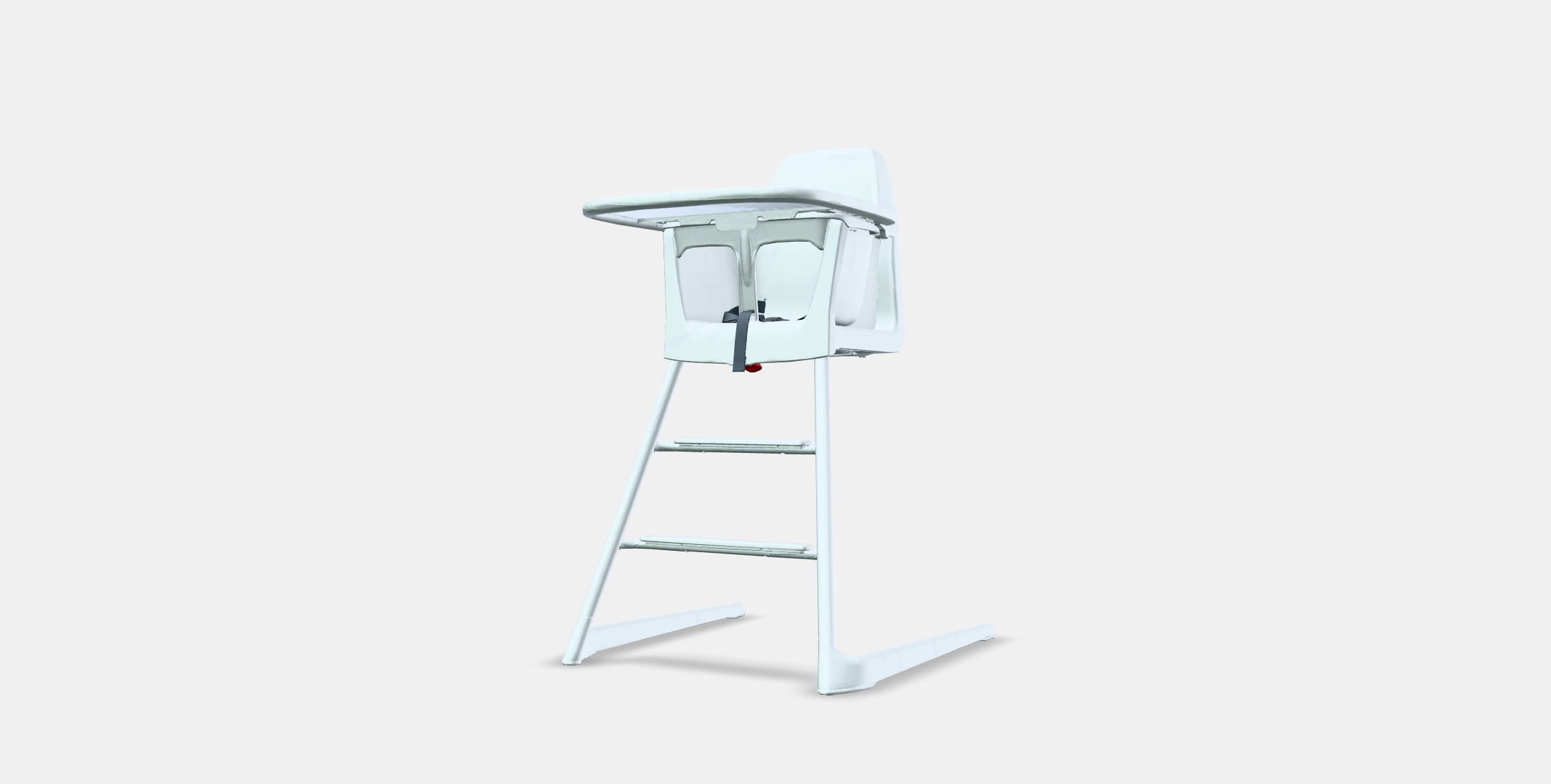 LANGUR Junior-highchair with tray Low-poly 3D model_12