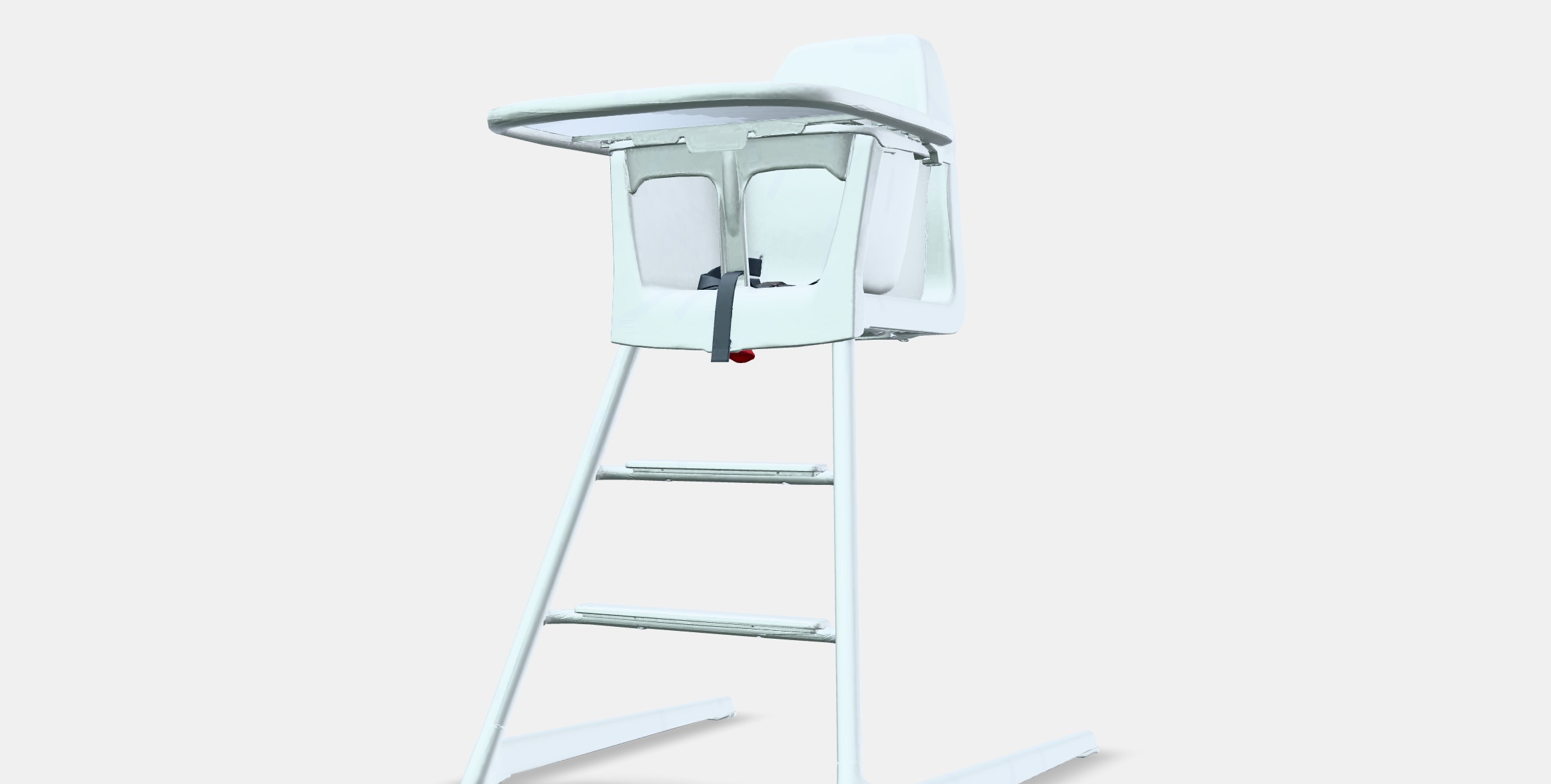 LANGUR Junior-highchair with tray Low-poly 3D model_13