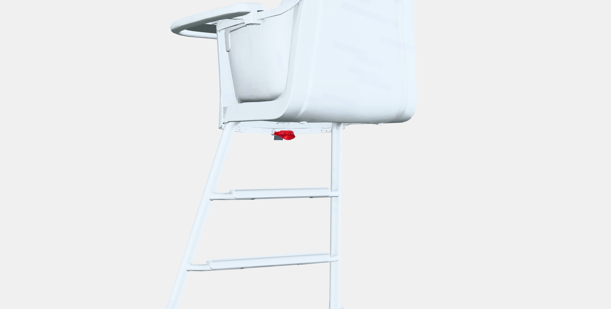 LANGUR Junior-highchair with tray Low-poly 3D model_4