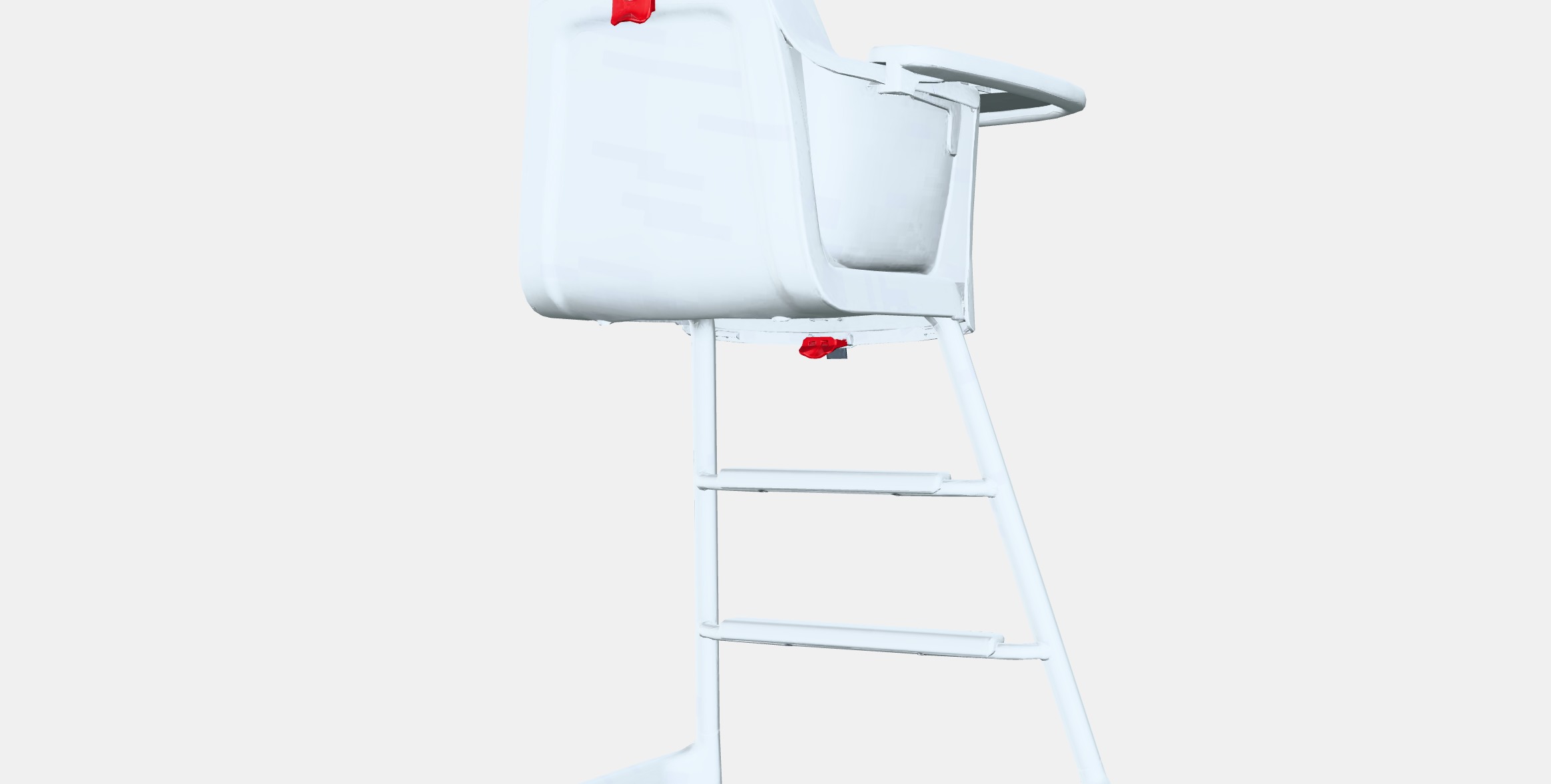 LANGUR Junior-highchair with tray Low-poly 3D model_6