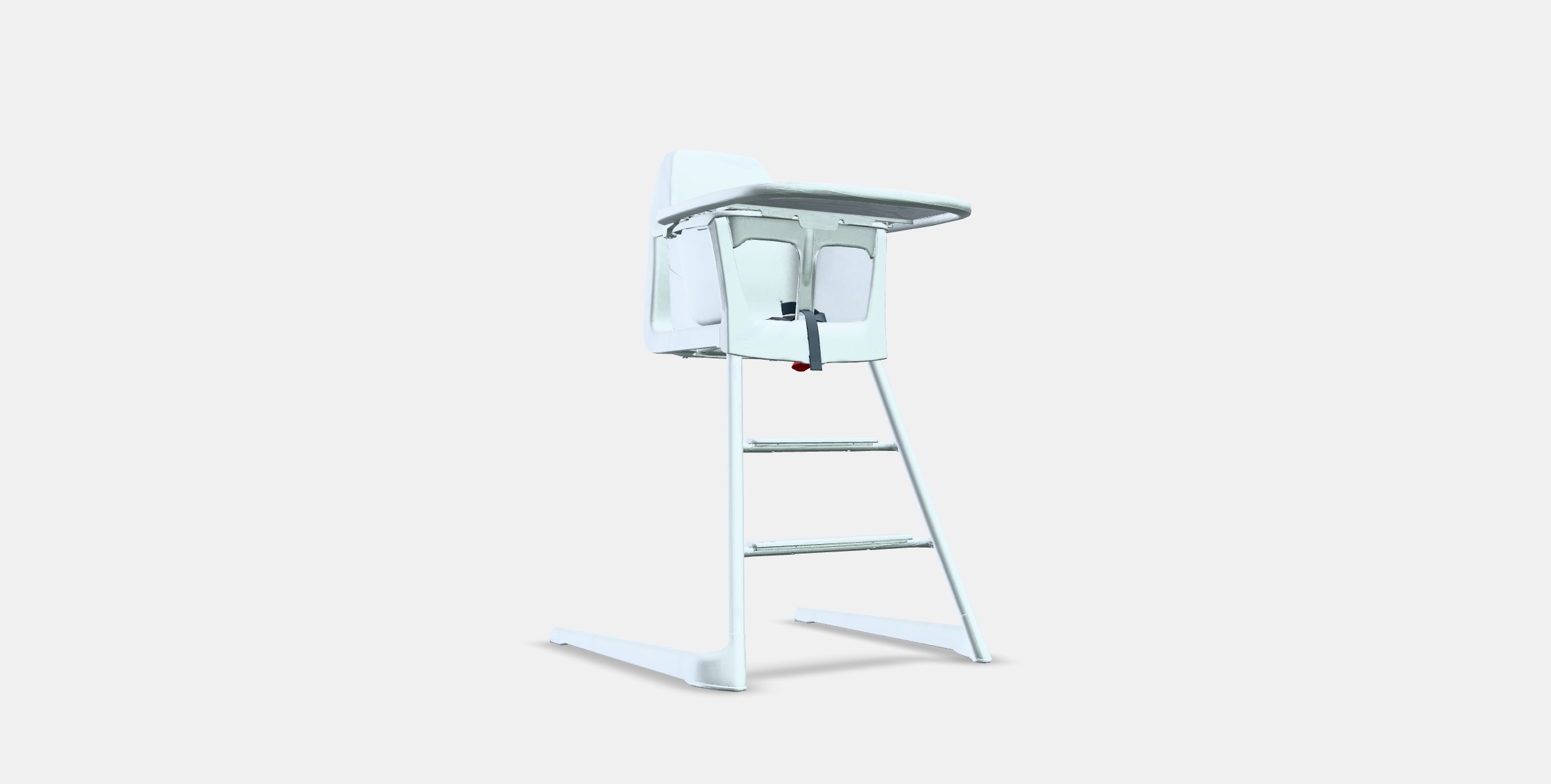 LANGUR Junior-highchair with tray Low-poly 3D model_2