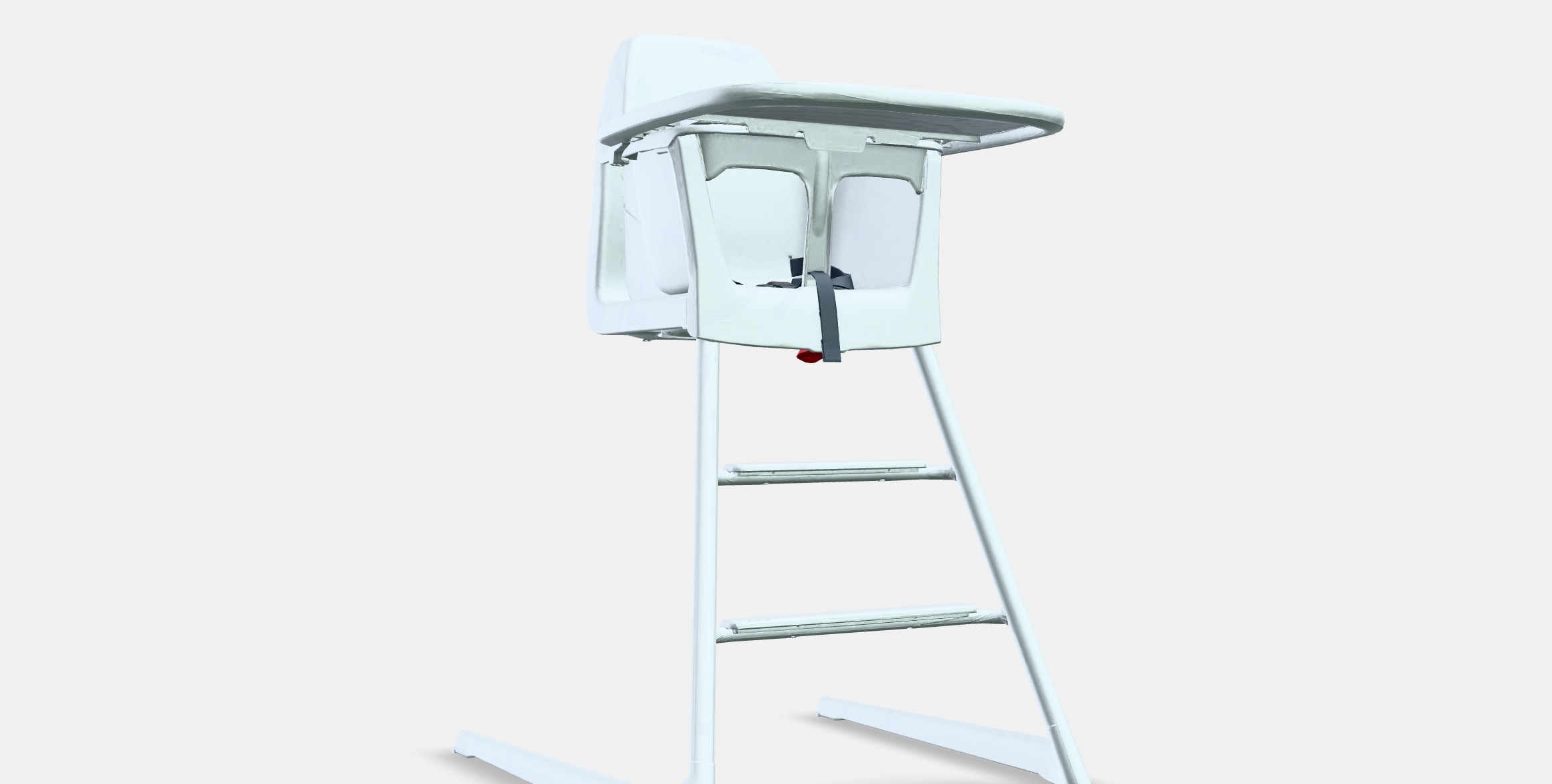 LANGUR Junior-highchair with tray Low-poly 3D model_9