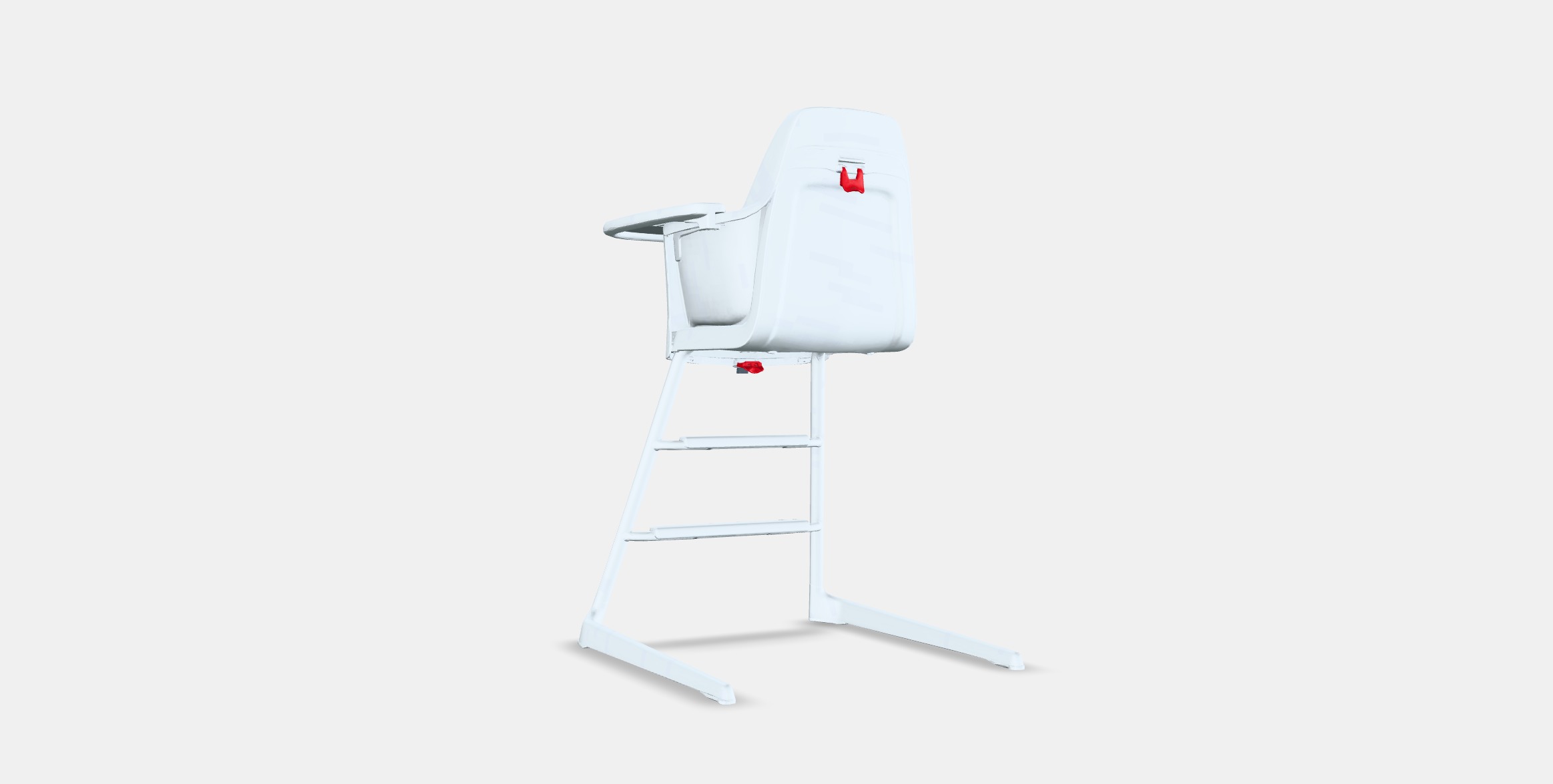 LANGUR Junior-highchair with tray Low-poly 3D model_16