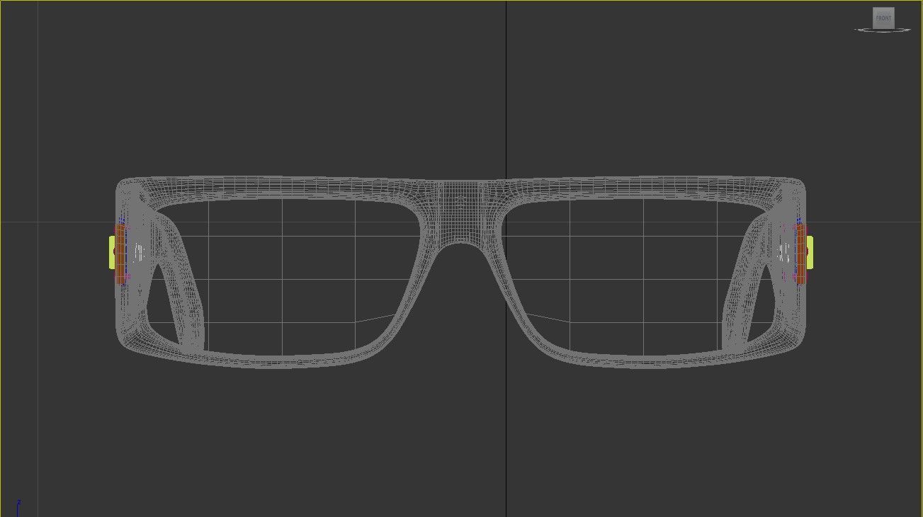 Louis Vuitton Sunglasses Low-poly 3D model_2