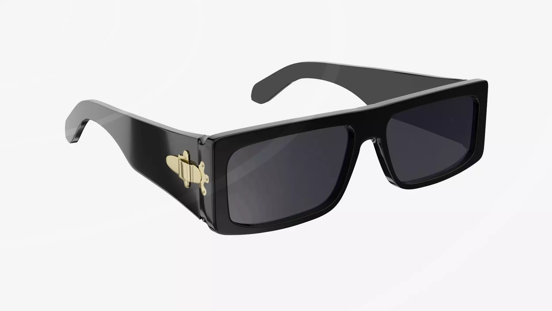 Louis Vuitton Sunglasses Low-poly 3D model_0