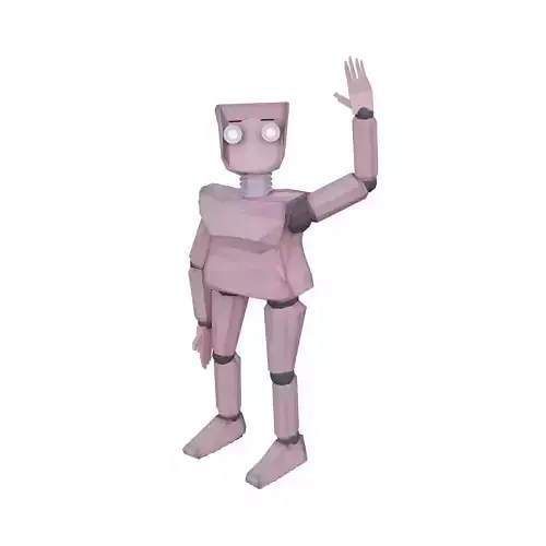 3d Model Mlizmo Cute Robot Low-poly 3D model