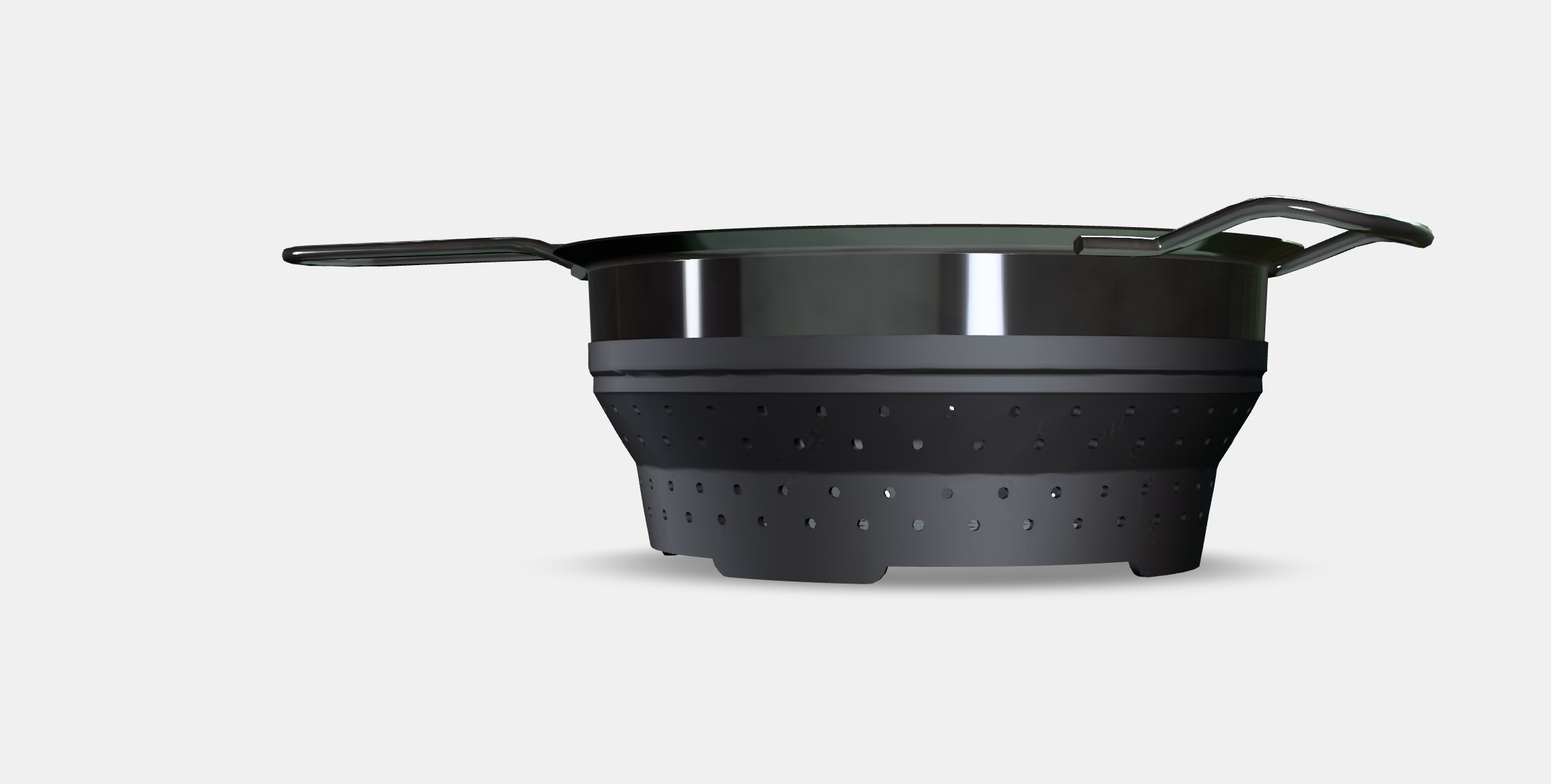CLOCKREN Colander Low-poly 3D model_6