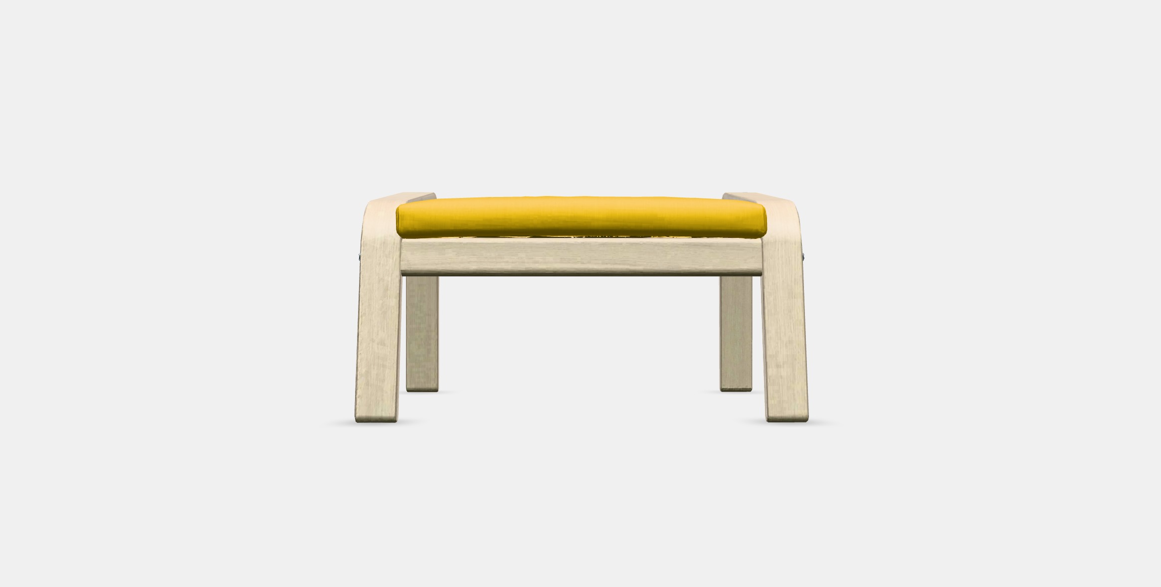 POANG Footstool 7 Low-poly 3D model_10