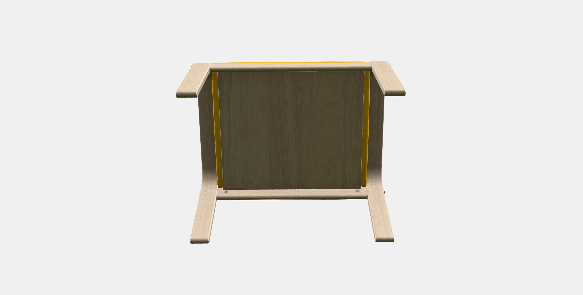 POANG Footstool 7 Low-poly 3D model_6