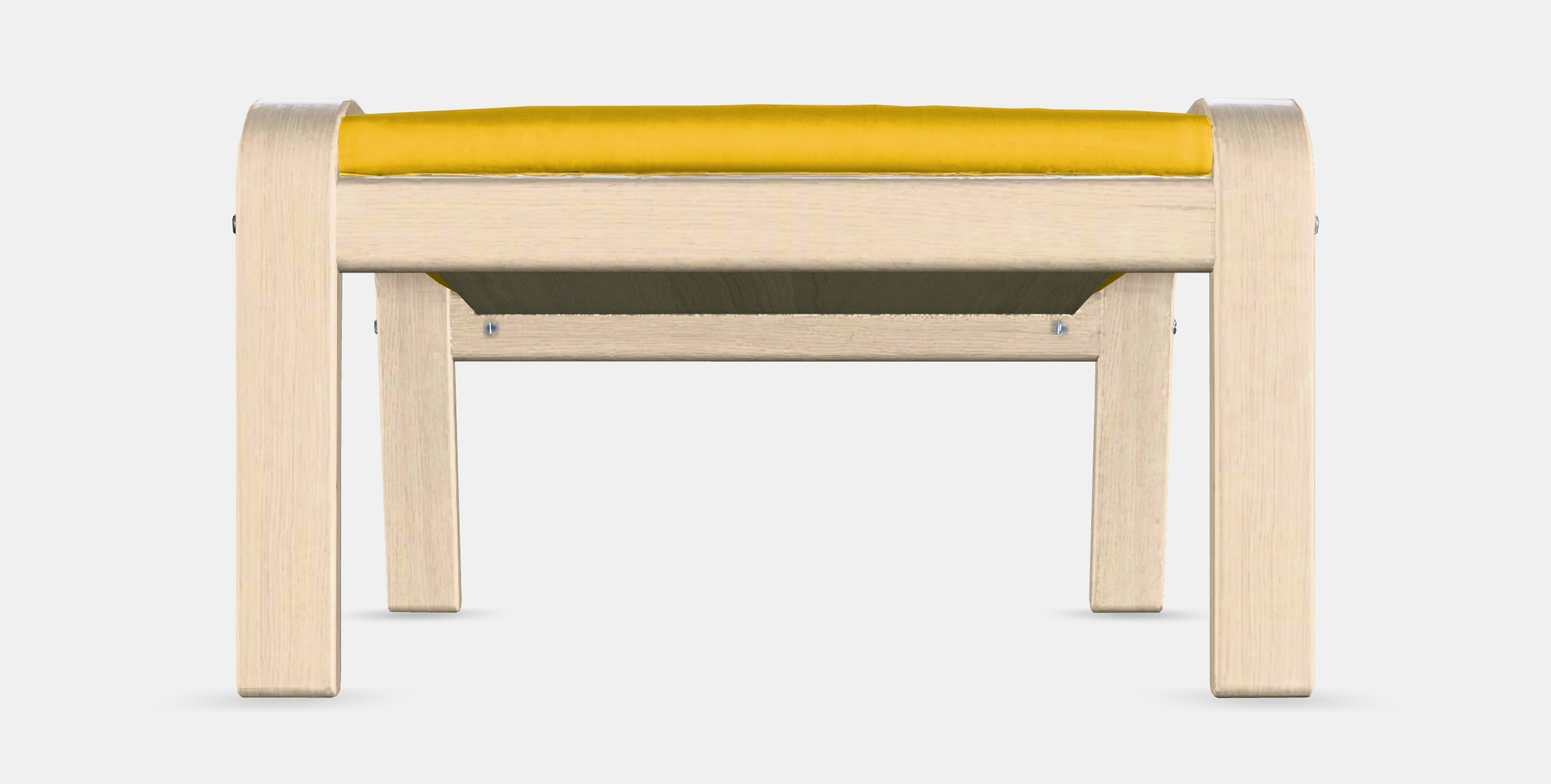 POANG Footstool 7 Low-poly 3D model_15