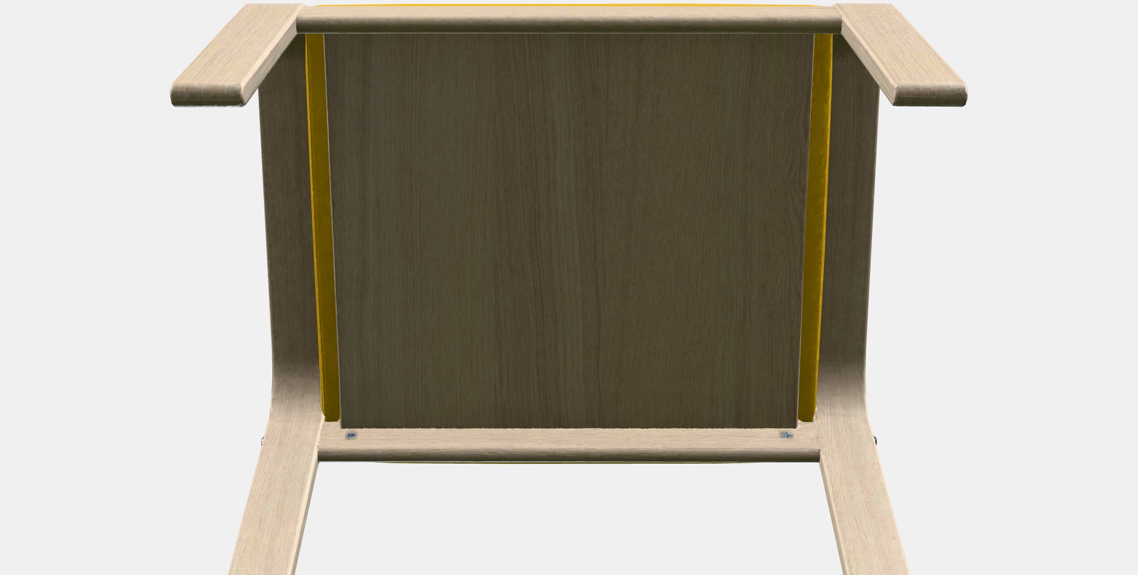 POANG Footstool 7 Low-poly 3D model_7