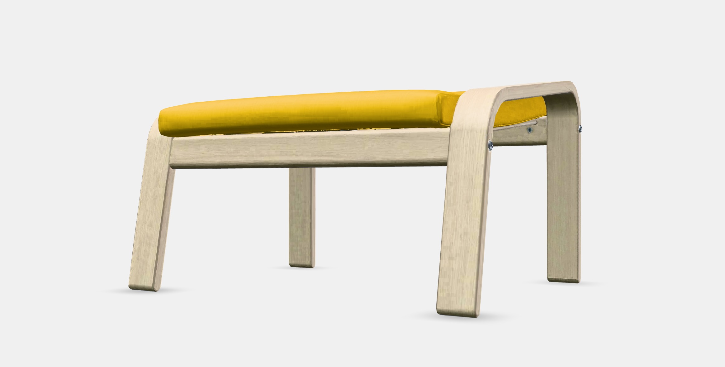 POANG Footstool 7 Low-poly 3D model_13