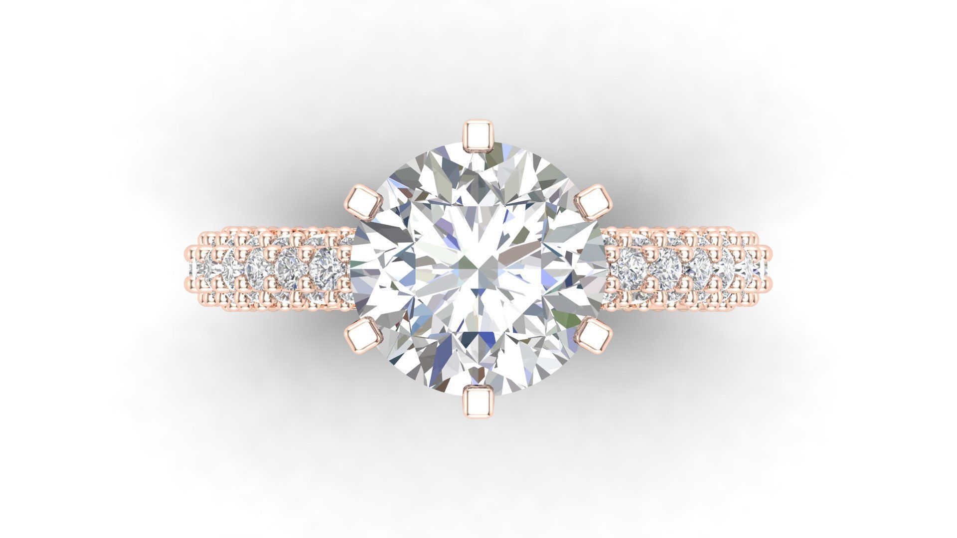 Diamond rings  3D print model_15