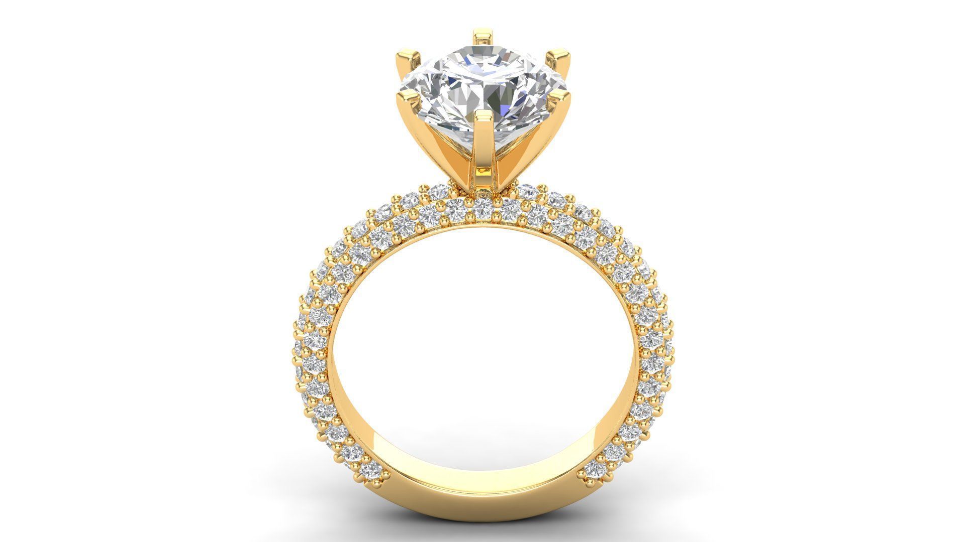 Diamond rings  3D print model_21