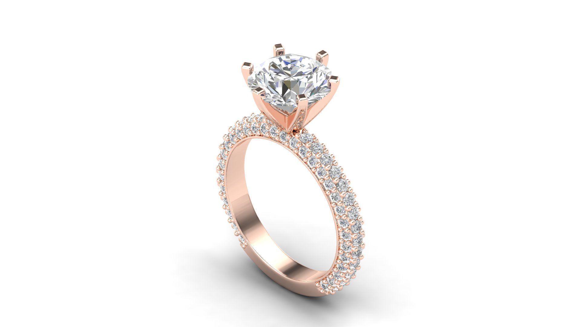 Diamond rings  3D print model_25