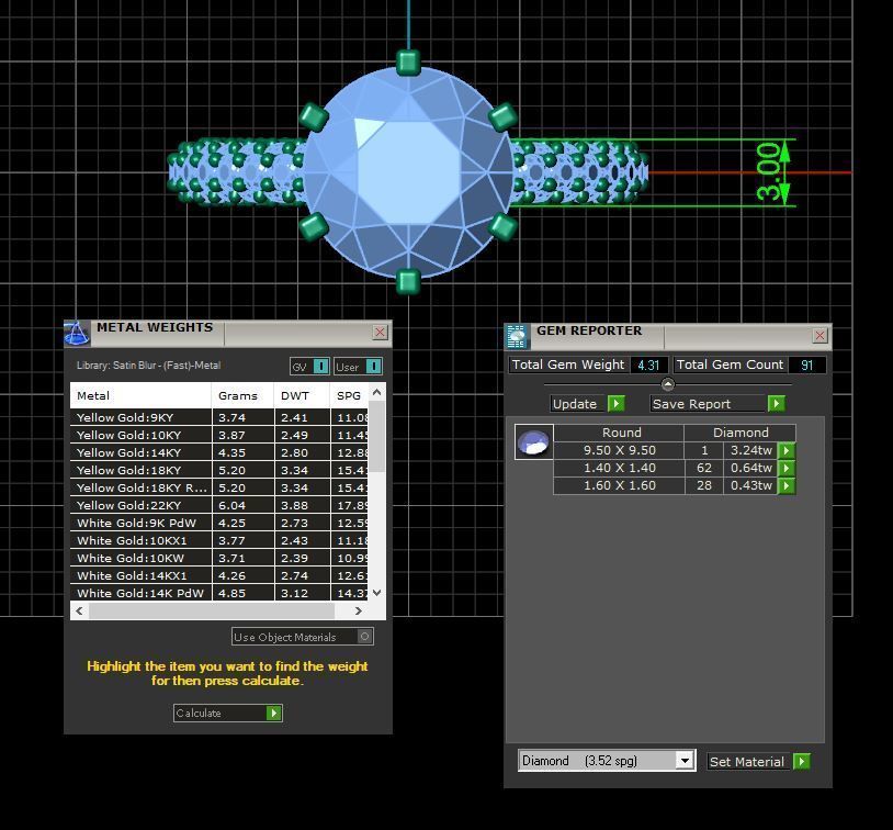 Diamond rings  3D print model_26