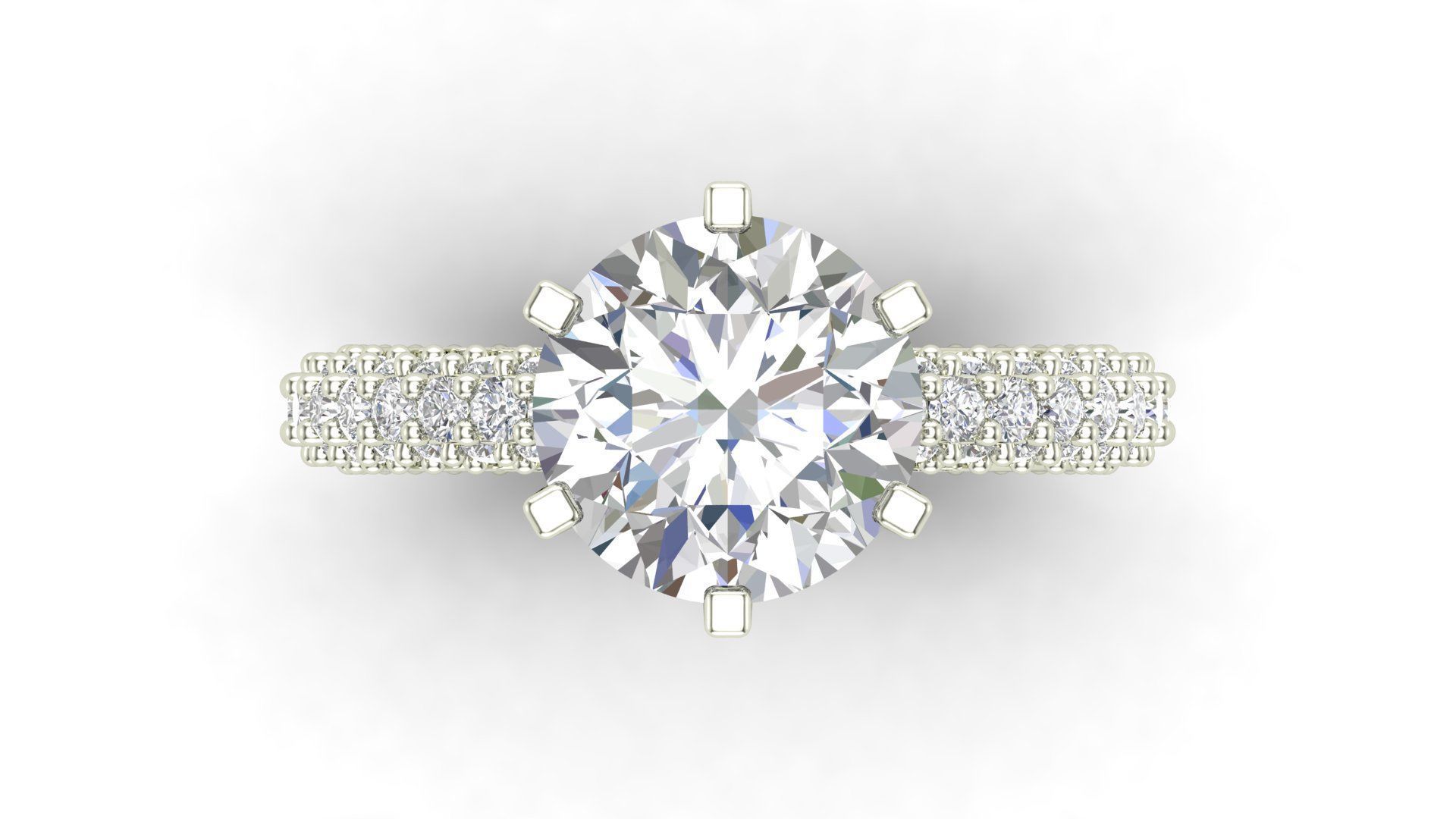 Diamond rings  3D print model_14