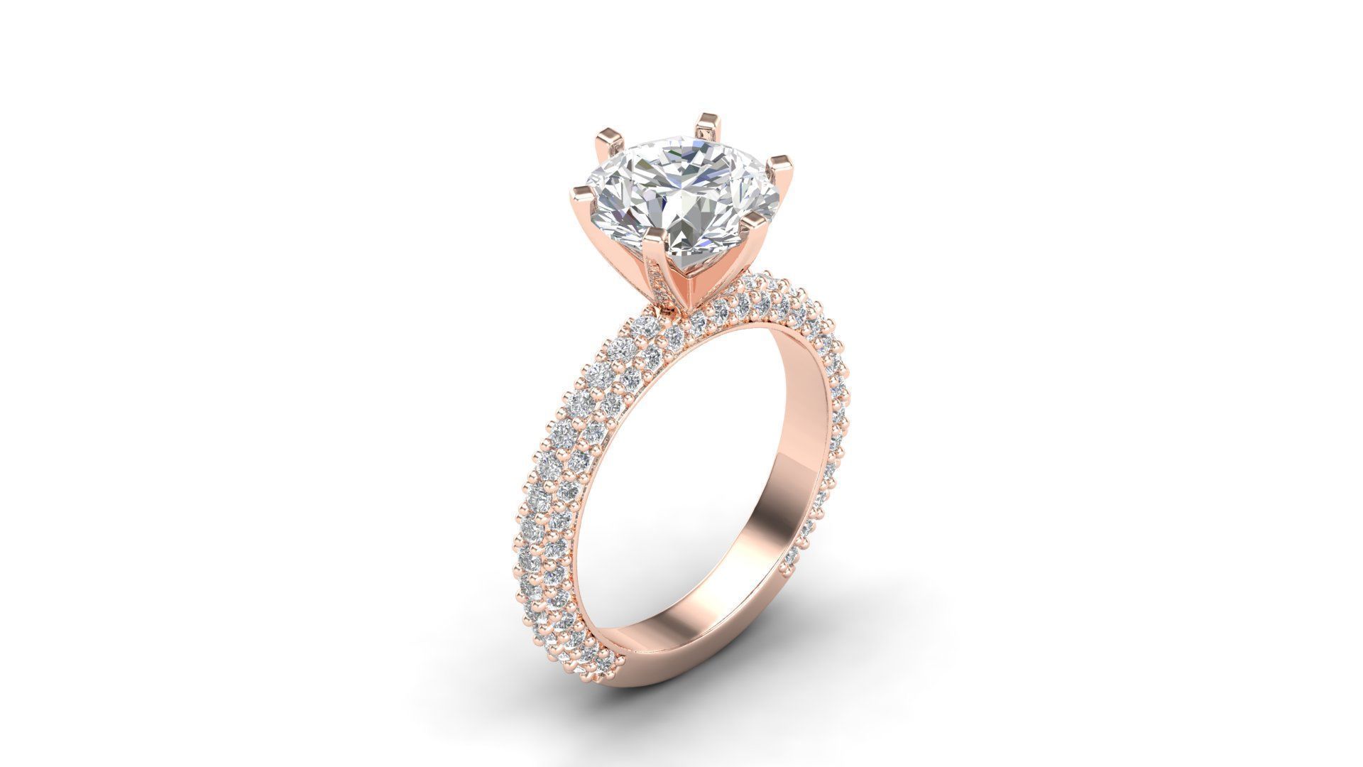 Diamond rings  3D print model_11