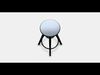DALFRED Bar stool 1 Low-poly 3D model_1
