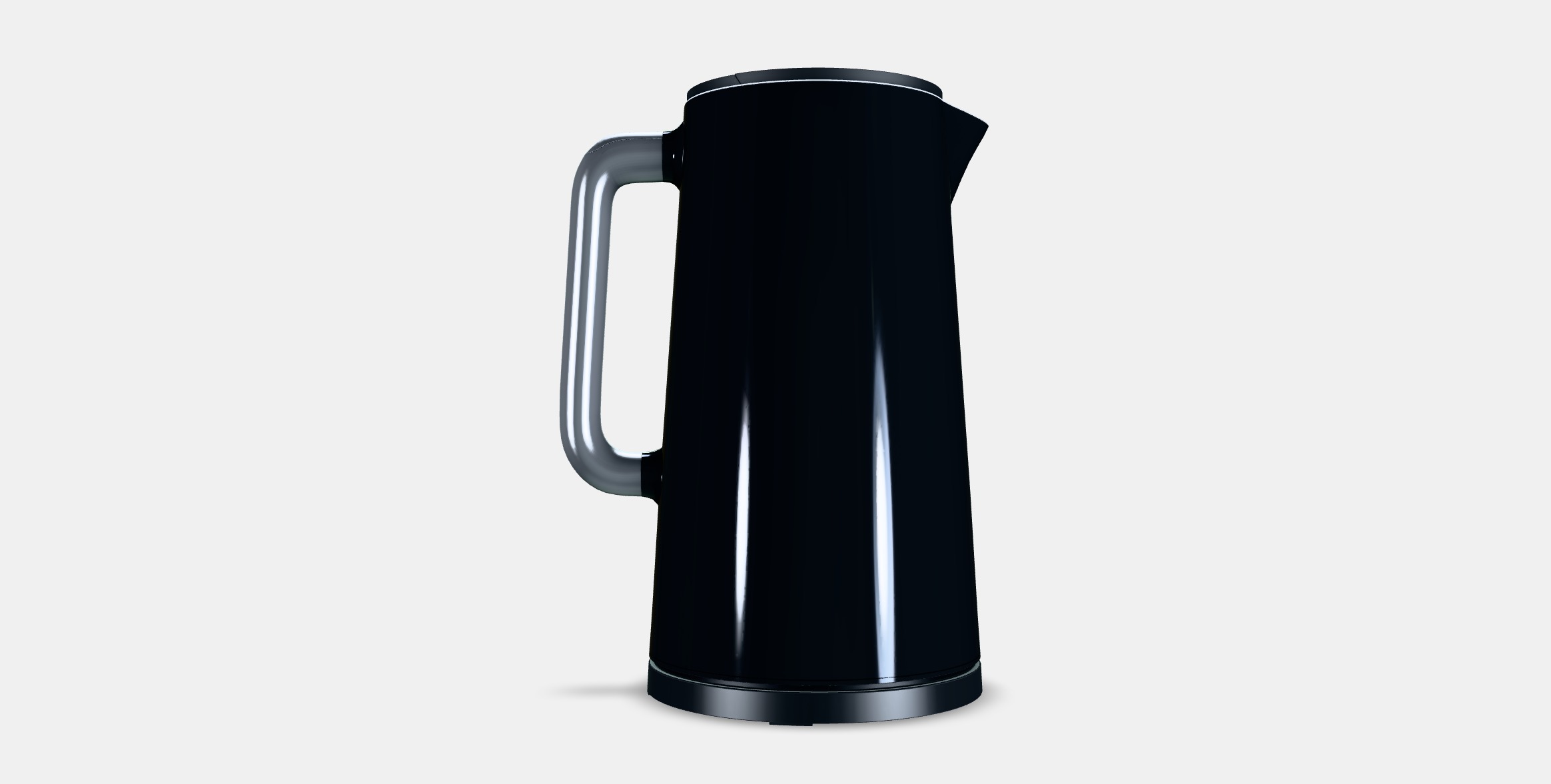 Tefal KO851830 Digital Display Black Low-poly 3D model_14