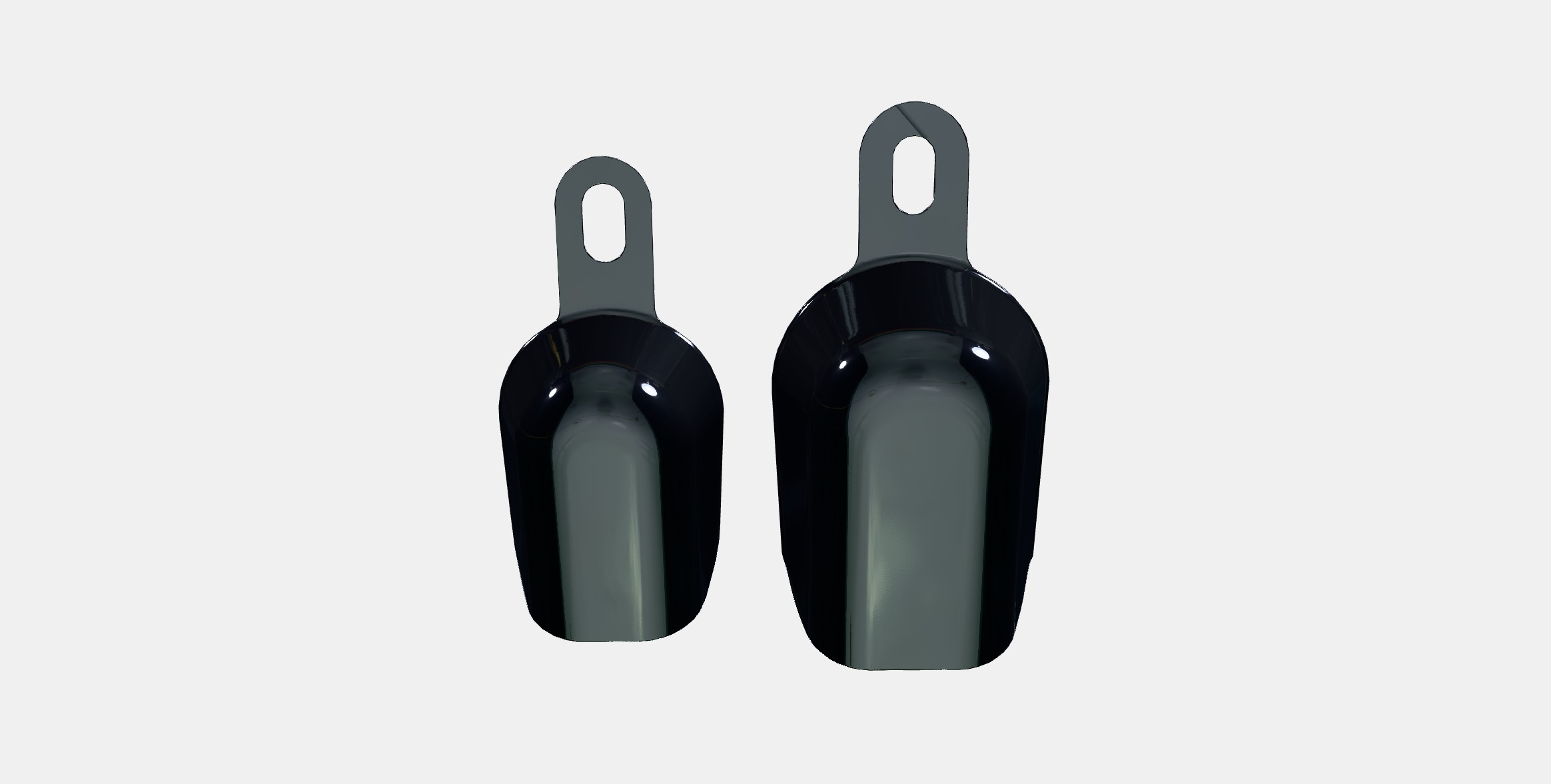 IKEA 365 Scoop set of 2 Low-poly 3D model_5