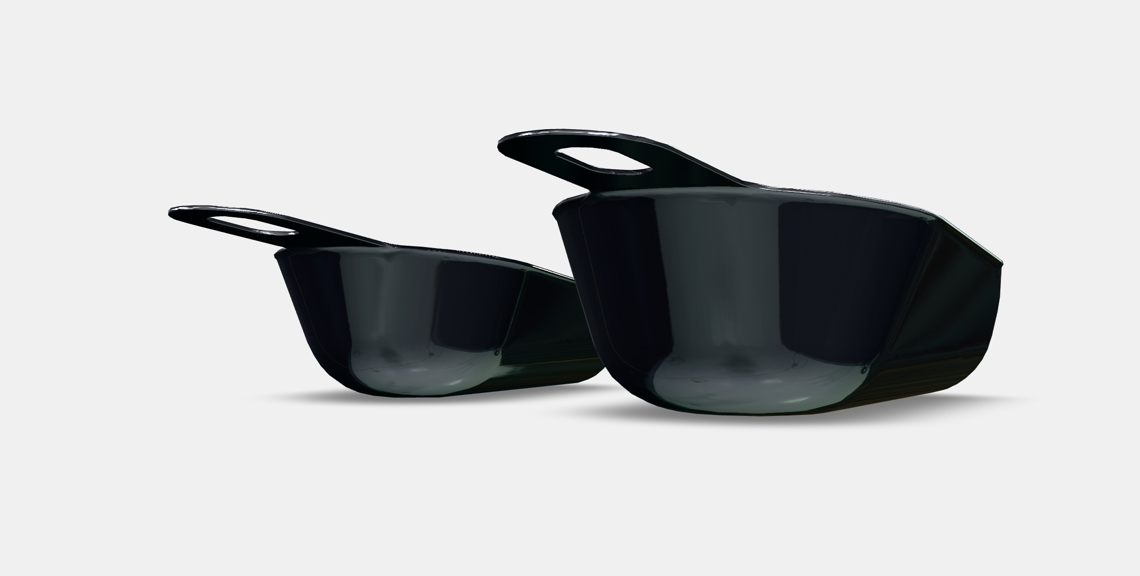 IKEA 365 Scoop set of 2 Low-poly 3D model_3