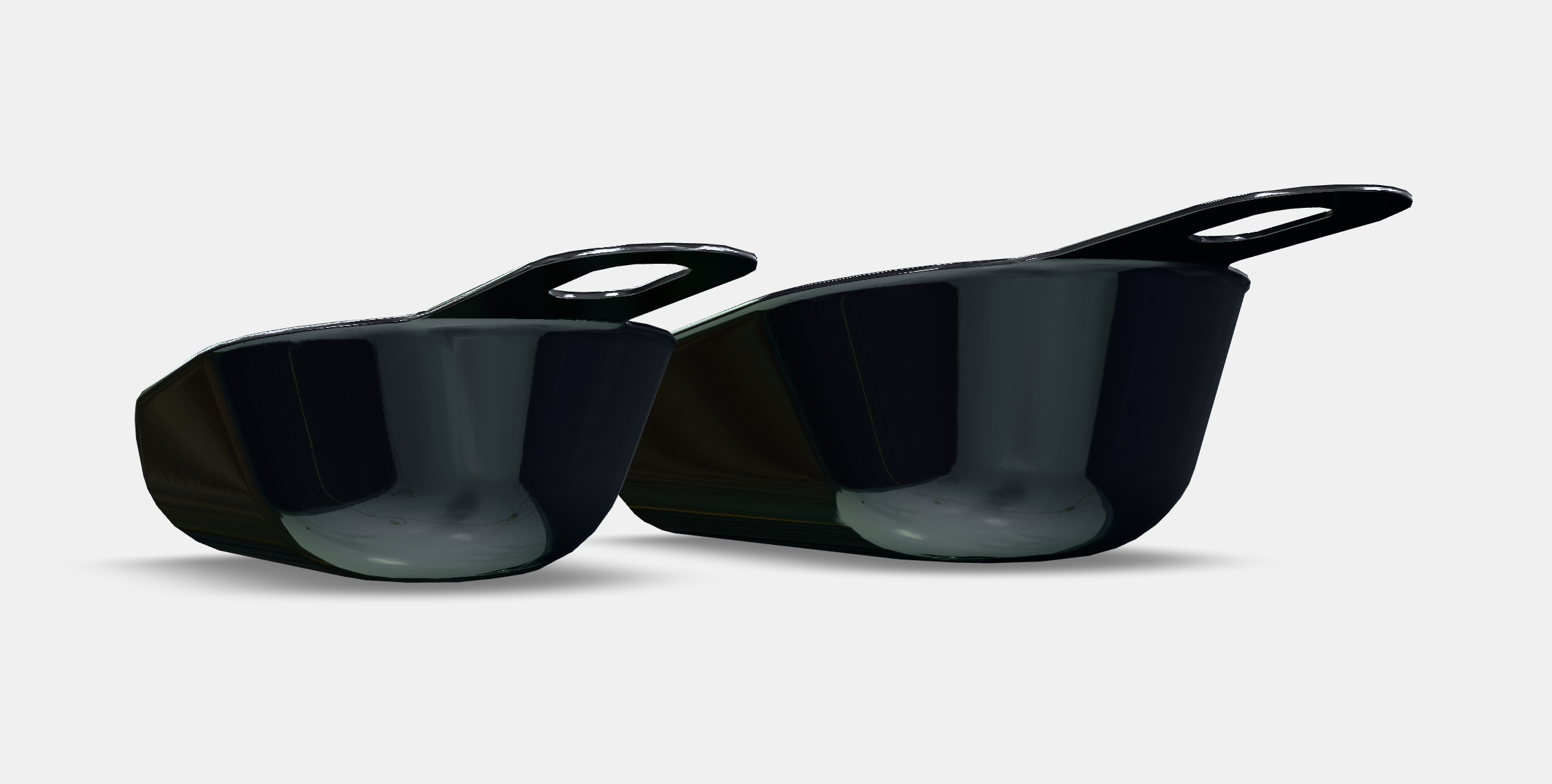 IKEA 365 Scoop set of 2 Low-poly 3D model_1