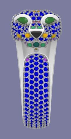 Ring Panther 3D print model_8