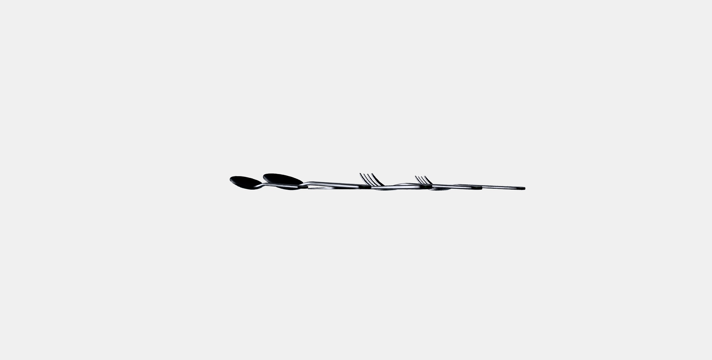 TILLAGD Cutlery service 20 p Low-poly 3D model_3