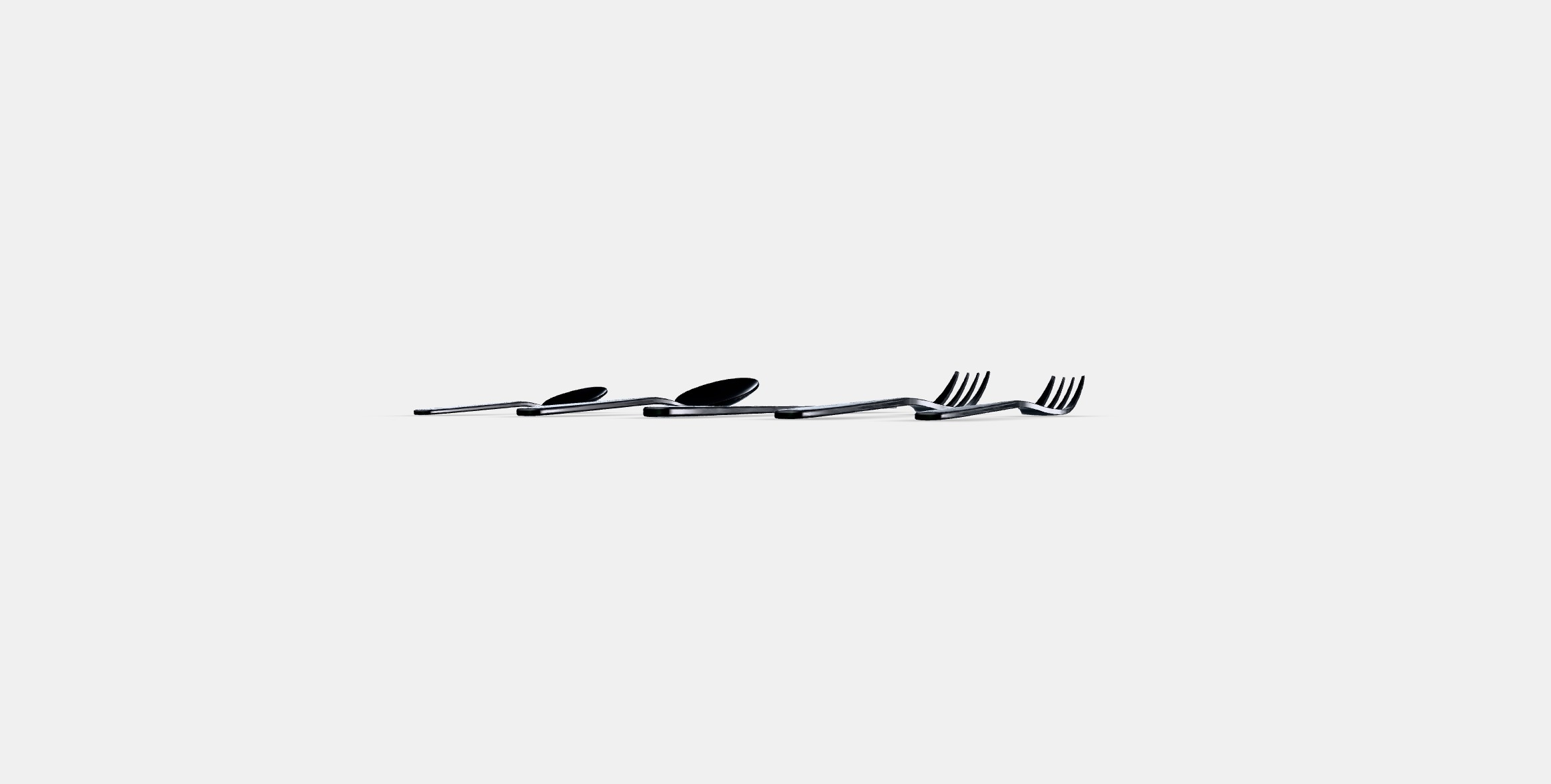 TILLAGD Cutlery service 20 p Low-poly 3D model_12