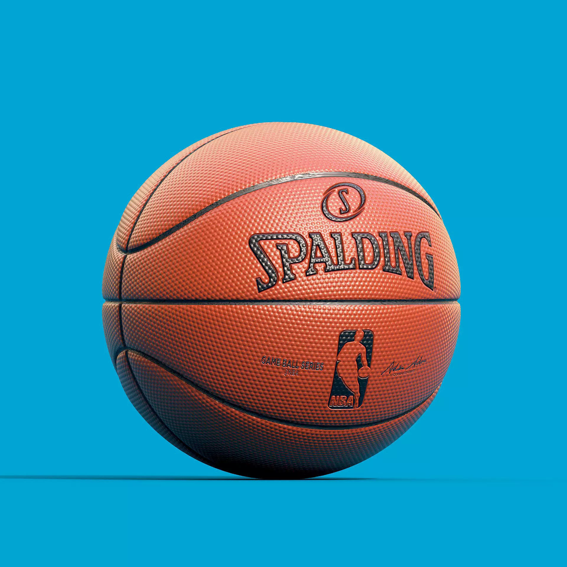 Spalding Basketball - Clean and Dirt 3D model