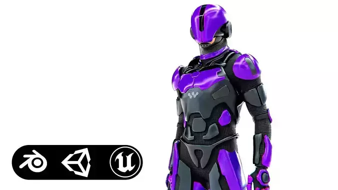 MECHA SOLDIER-Z  Rigged for Unreal Engine - Unity - MIXAMO