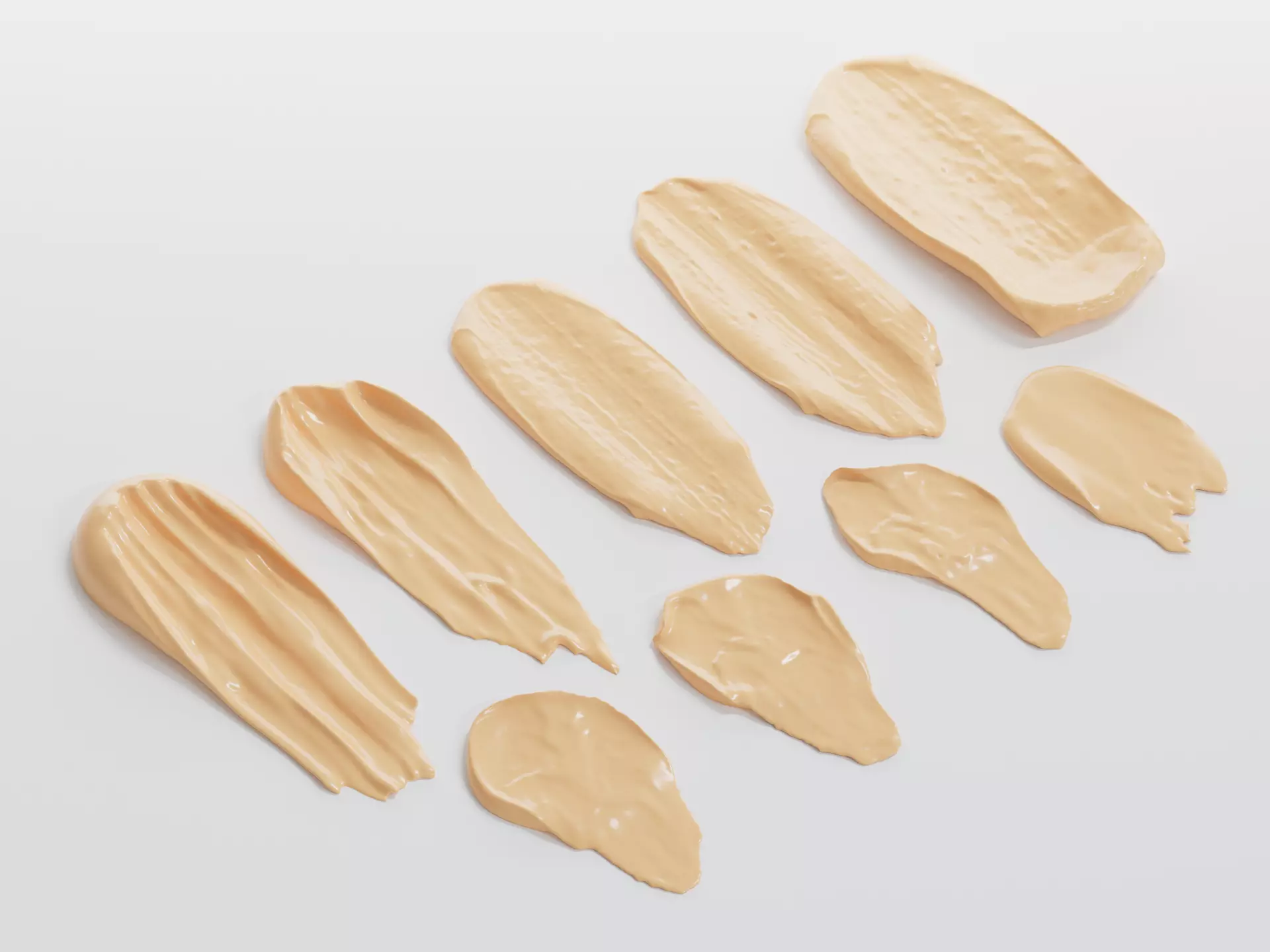 Cream swatches 3D model