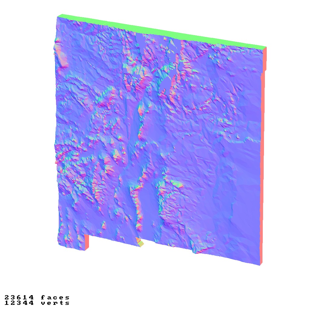 New Mexico USA relief maps collection 3D print model_10