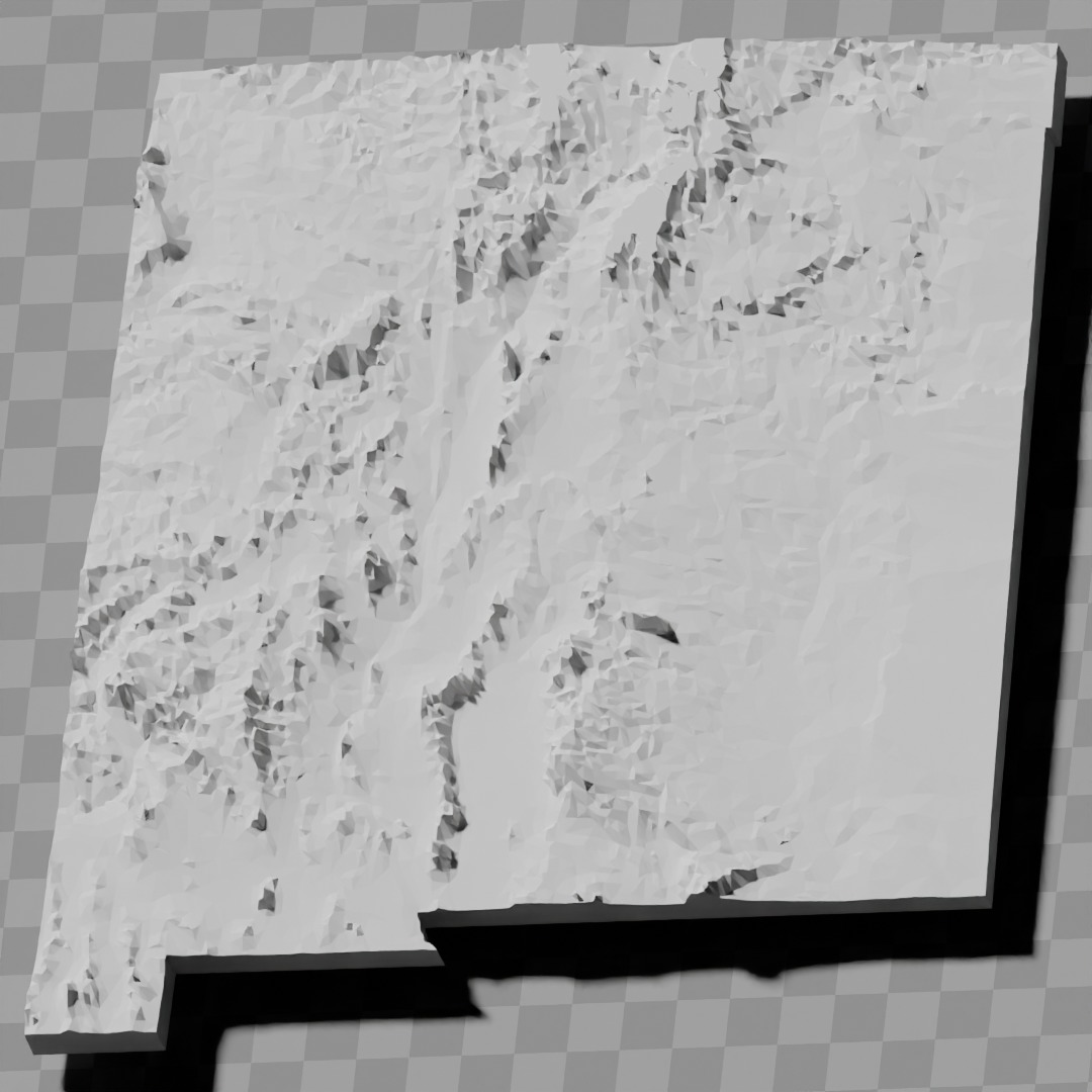 New Mexico USA relief maps collection 3D print model_9
