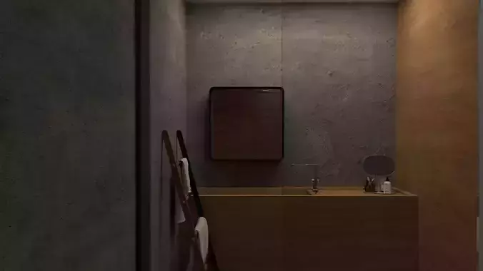 Modern rectangular bathroom sink