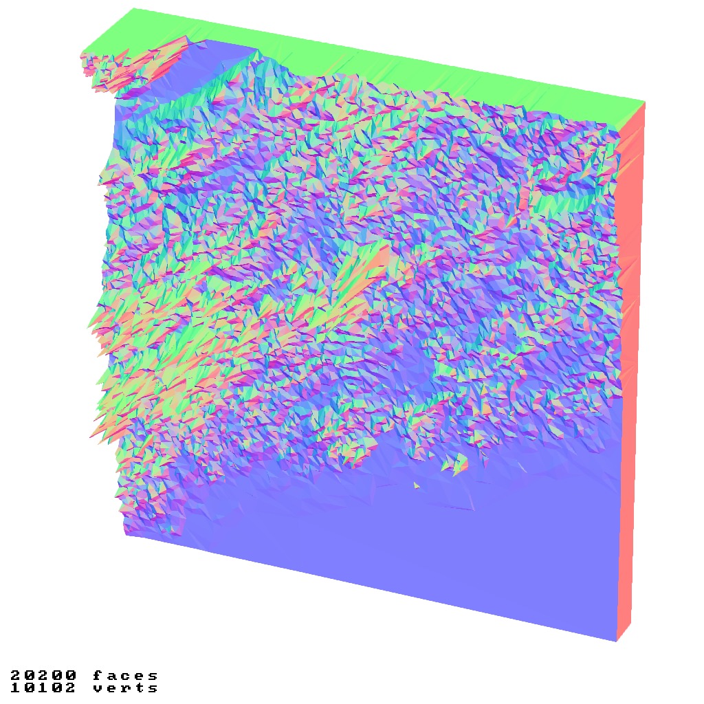 Maine USA relief map collection 3D print model_7