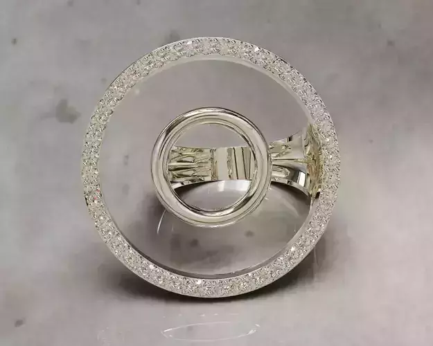 Angela Hubel diamond set sunshine ring