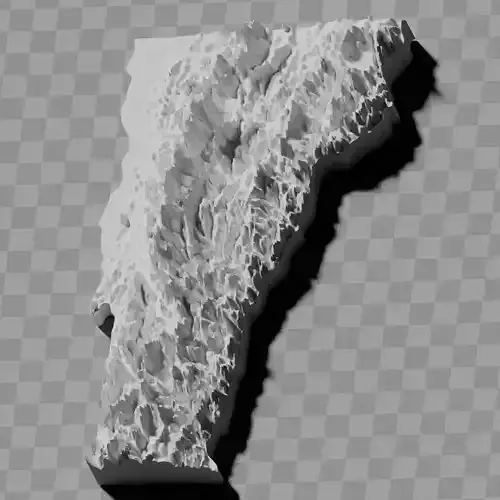 Vermont USA relief maps collection