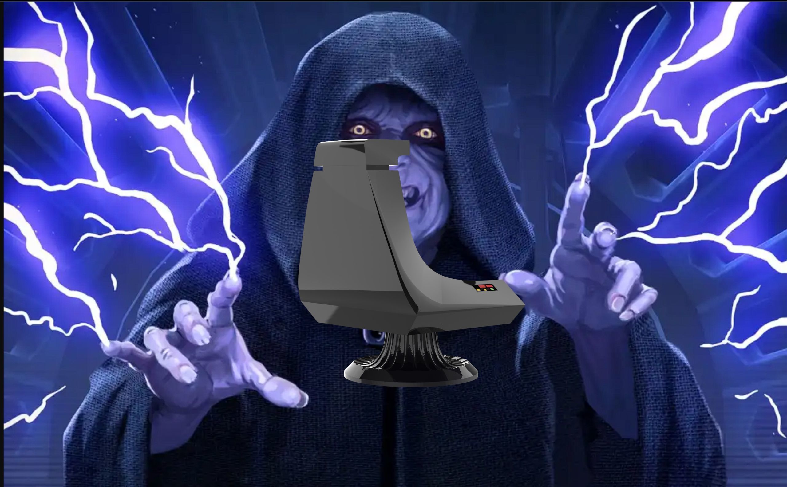 Throne emperor palpatine 3D print model_3