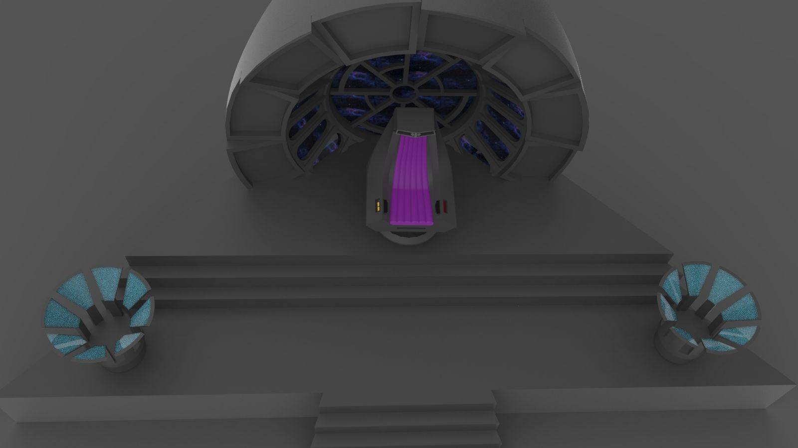 Throne emperor palpatine 3D print model_2