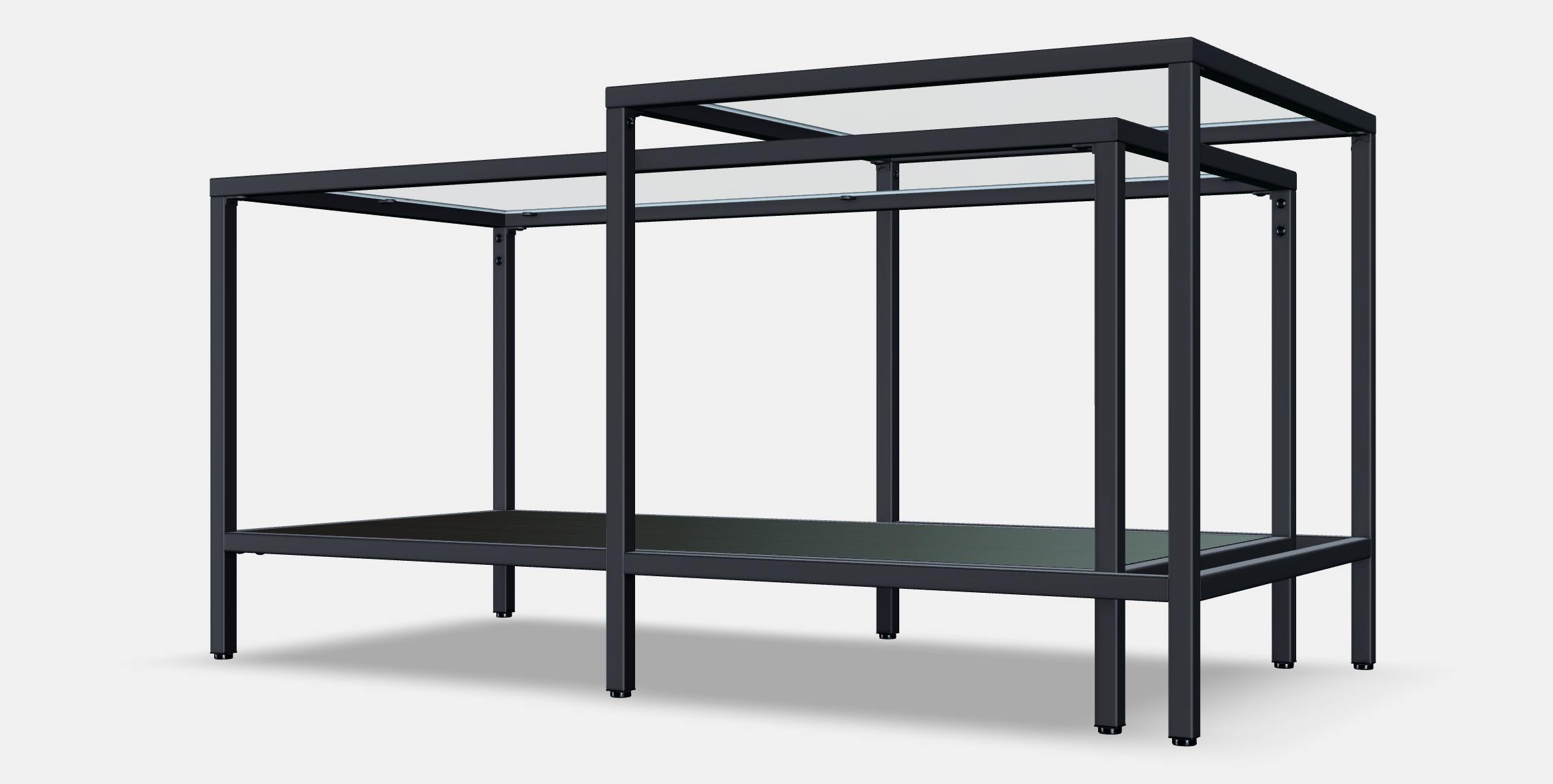 VITTSJO Nesting tables 2 pieces Low-poly 3D model_6