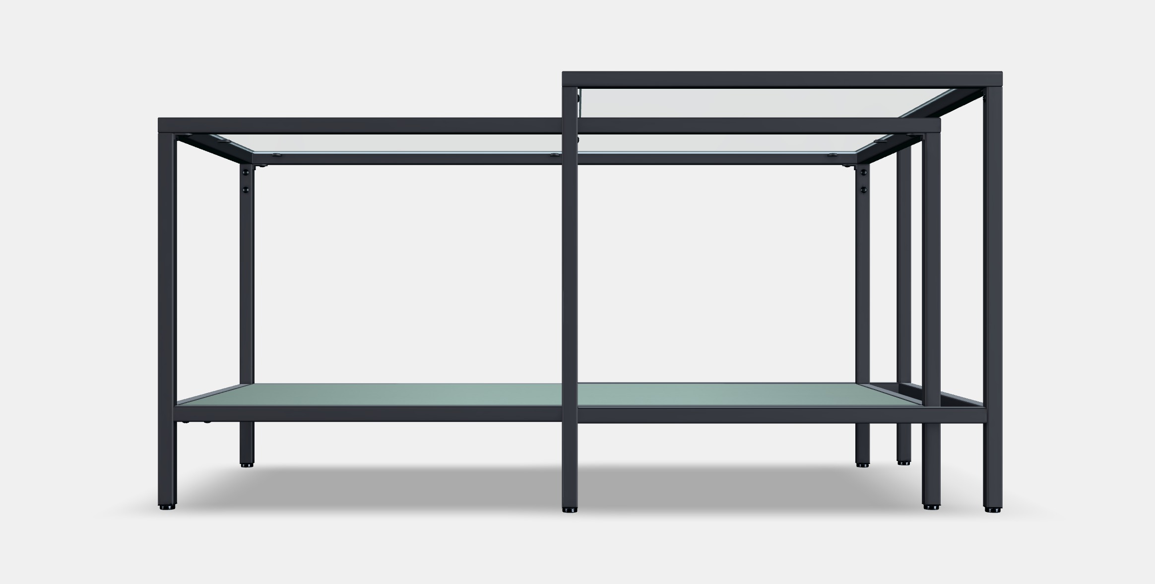 VITTSJO Nesting tables 2 pieces Low-poly 3D model_15