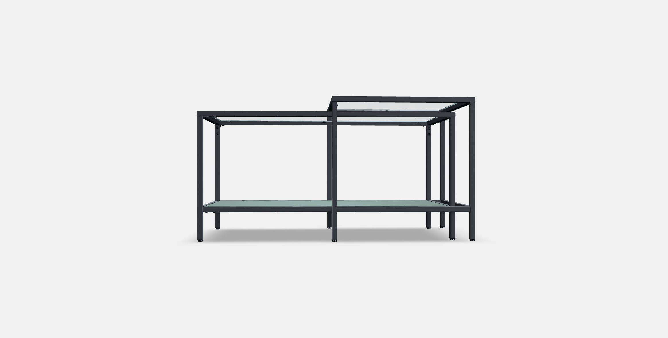 VITTSJO Nesting tables 2 pieces Low-poly 3D model_14
