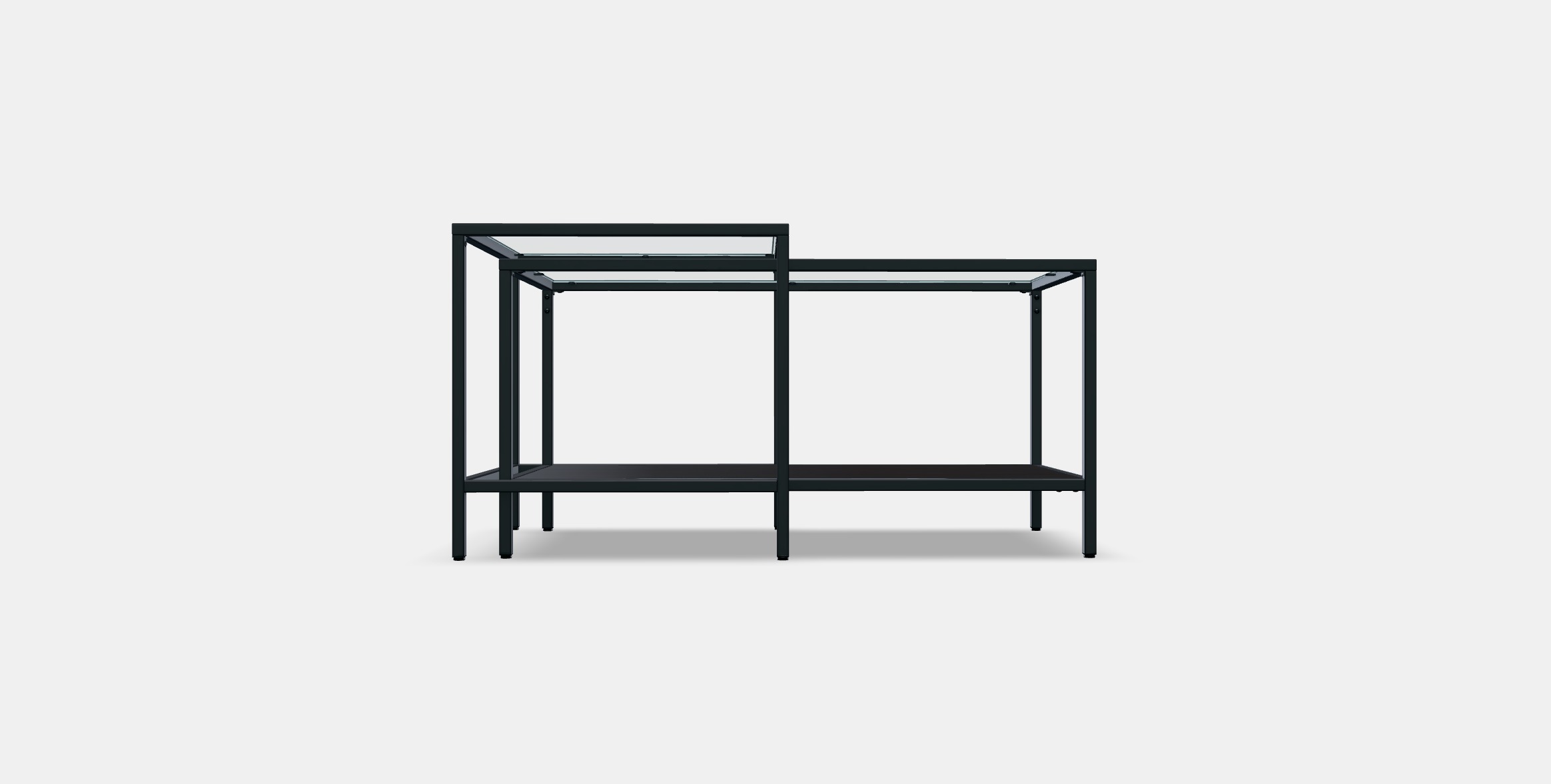 VITTSJO Nesting tables 2 pieces Low-poly 3D model_10