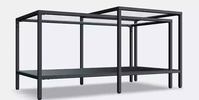 VITTSJO Nesting tables 2 pieces Low-poly 3D model